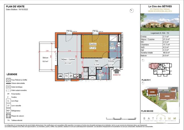 appartement - BOURGOIN JALLIEU - 38