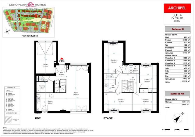 maison à vendre - 5 pièces - 122.15 m2 - LA VERPILLIERE - 38 - RHONE-ALPES - Century 21 Immobilier Batigimm