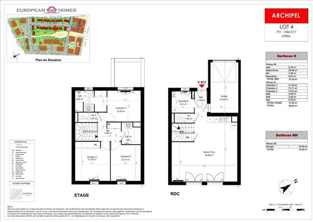 maison à vendre - 4 pièces - 98.26 m2 - LA VERPILLIERE - 38 - RHONE-ALPES - Century 21 Immobilier Batigimm