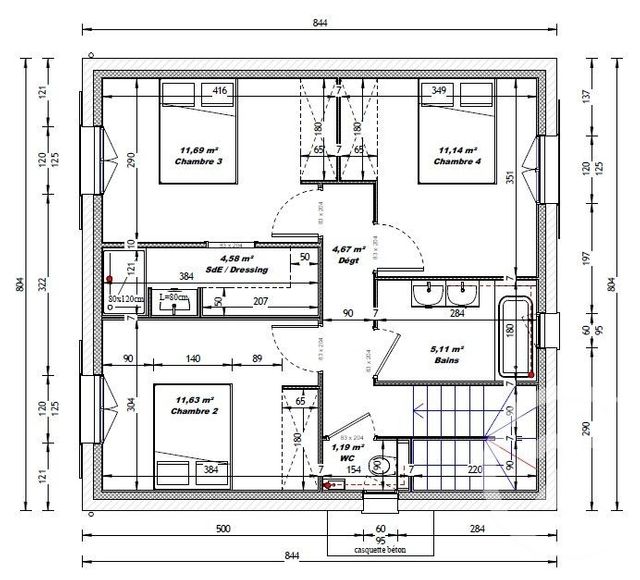 maison à vendre - 4 pièces - 102.89 m2 - L ISLE D ABEAU - 38 - RHONE-ALPES - Century 21 Immobilier Batigimm